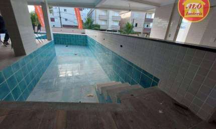 Apartamento novo 100 metros da praia com 2 quartos à venda, 65 m² por R$ 508.202 - Caiçara - Praia Grande/SP