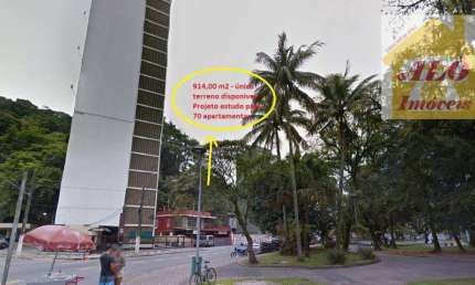 Terreno à venda, 914 m² por R$ 4.570.000,00 - Centro - São Vicente/SP