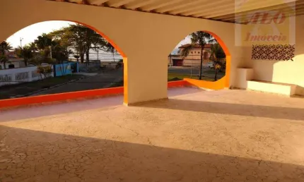 Sobrado com 5 quartos - na orla da praia - à venda, 357 m² por R$ 1.200.000 - Flórida Mirim - Mongaguá/SP