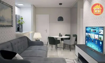 Apartamento à venda, 76 m² por r$ 430.000,00 - tupi - praia grande/sp