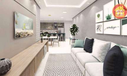 Apartamento à venda, 82 m² por R$ 370.000,00 - Ocian - Praia Grande/SP
