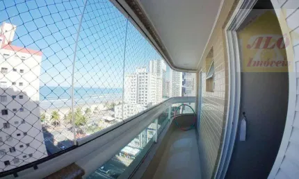 Apartamento com 3 quartos  à venda, 188 m² por R$ 1.320.000 - Vila Caiçara - Praia Grande/SP