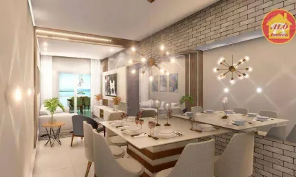 Apartamento à venda, 92 m² por R$ 570.000,00 - Jardim Caiahu - Mongaguá/SP