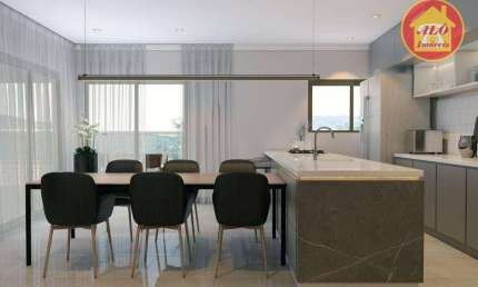 Apartamento com 3 dormitórios à venda, 127 m² por R$ 1.244.000,00 - Canto do Forte - Praia Grande/SP