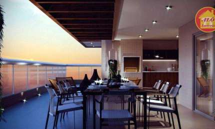 Apartamento com 2 quartos  à venda, 68 m² por R$ 380.000 - Aviação - Praia Grande/SP
