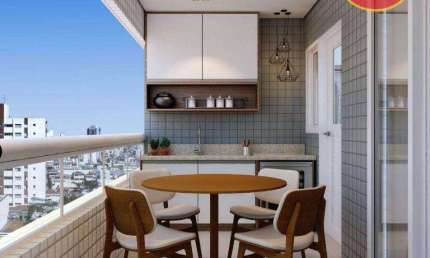 Apartamento à venda, 69 m² por R$ 425.994,60 - Guilhermina - Praia Grande/SP
