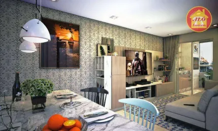 Apartamento com 2 quartos à venda, 63 m² por R$ 398.985 - Maracanã - Praia Grande/SP