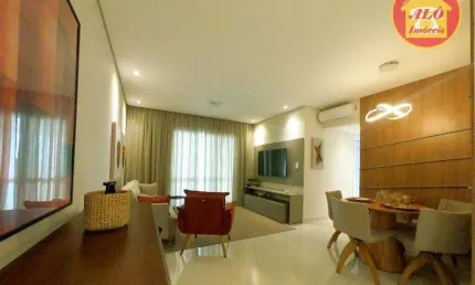 Apartamento com 3 quartos à venda, 134 m² por r$ 1.420.000 - canto do forte - praia grande/sp