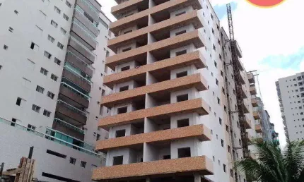 Apartamento com 1 quarto à venda, 43 m² por R$ 310.000 - Vila Guilhermina - Praia Grande/SP