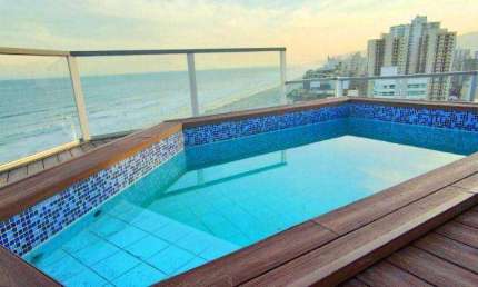 Cobertura com 5 quartos à venda por R$ 1.900.000 - Aviação - Praia Grande/SP