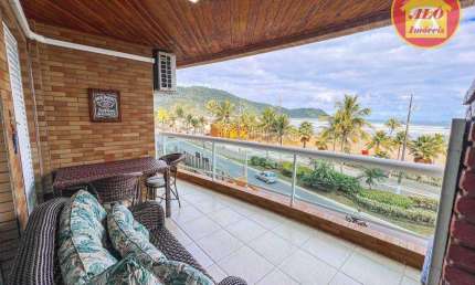 Apartamento com 3 quartos à venda - frente para o mar - 114 m² por R$ 970.000 - Canto do Forte - Praia Grande/SP