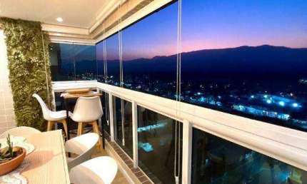 Apartamento mobiliado com 2 quartos à venda, 88 m² por R$ 599.000 - Caiçara - Praia Grande/SP