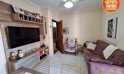 Apartamento com 1 quarto à venda, 45 m² por R$ 305.000 - Tupi - Praia Grande/SP