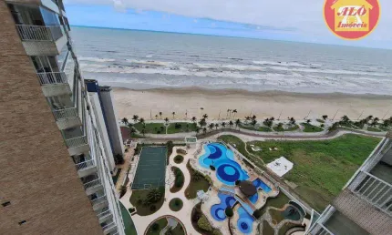 Apartamento frente mar com 2 quartos à venda, 69 m² por r$ 620.000 - mirim - praia grande/sp