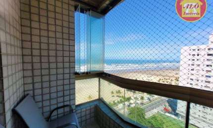 Apartamento vista mar com 3 quartos à venda por R$ 760.000 - Aviação - Praia Grande/SP