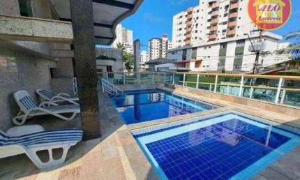 Apartamento com 3 dormitórios à venda, 114 m² por R$ 800.000,00 - Aviação - Praia Grande/SP