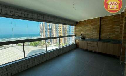 Apartamento com 3 quartos - vista para o mar - à venda, 126 m² por R$ 1.250.000 - Aviação - Praia Grande/SP