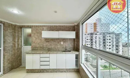 Apartamento lindo com 2 quartos à venda, 77 m² por r$ 530.000 - ocian - praia grande/sp