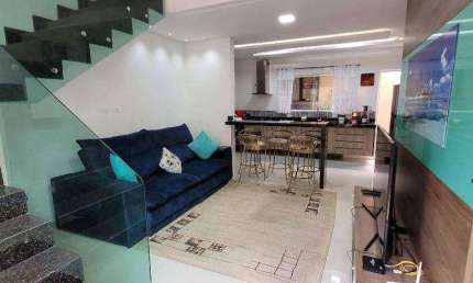 Sobrado com 3 quartos à venda, 84 m² por R$ 468.000 - Caiçara - Praia Grande/SP