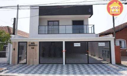 Casa com 3 dormitórios à venda por R$ 430.000,00 - Mirim - Praia Grande/SP