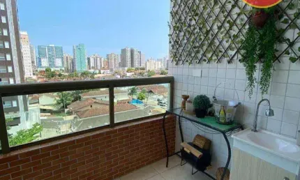 Apartamento com 2 quartos à venda, 60 m² por R$ 485.000 - Canto do Forte - Praia Grande/SP