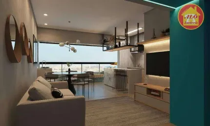 Apartamento com 2 quartos à venda, 67 m² por R$ 567.000 - Maracanã - Praia Grande/SP
