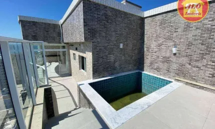 Cobertura com 4 dormitórios à venda, 218 m² por R$ 2.498.000,00 - Vila Guilhermina - Praia Grande/SP