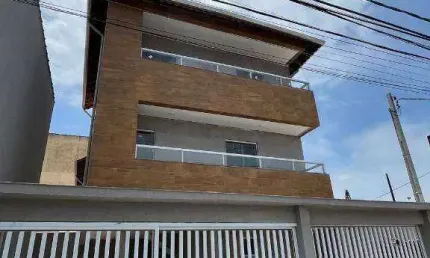 Sobrado com 2 dormitórios à venda por R$ 360.000 - Nova Mirim - Praia Grande/SP