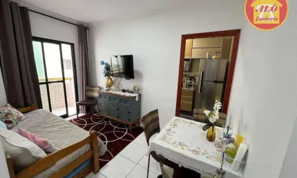 Apartamento com 1 quarto à venda, 42 m² por R$ 310.000 - Aviação - Praia Grande/SP