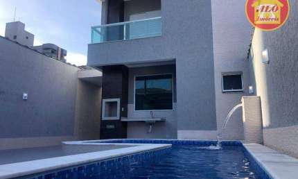 Sobrado com 3 quartos à venda, 135 m² por R$ 990.000 - Tupi - Praia Grande/SP