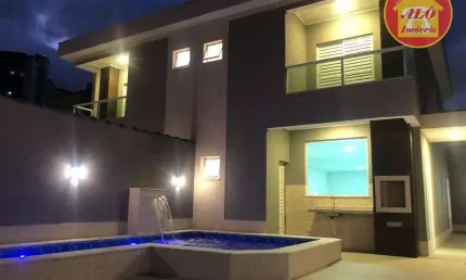 Sobrado com 3 quartos à venda, 135 m² por R$ 990.000 - Tupi - Praia Grande/SP