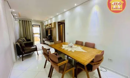 Apartamento com 2 quartos  à venda, 75 m² por R$ 525.000 - Vila Guilhermina - Praia Grande/SP