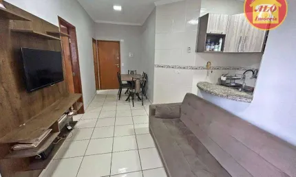 Apartamento com 1 quarto à venda, 40 m² por r$ 325.000 - boqueirão - praia grande/sp