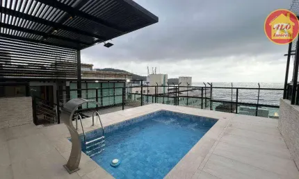 Cobertura com 3 quartos à venda, 257 m² por R$ 4.500.000 - Canto do Forte - Praia Grande/SP