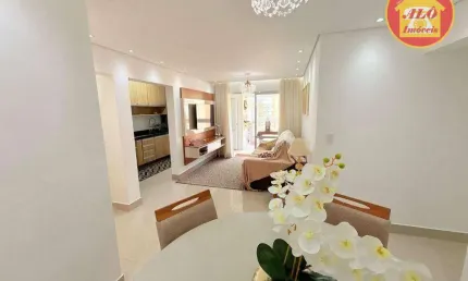 Apartamento com 2  quartos à venda, 92 m² por r$ 1.026.000 - canto do forte - praia grande/sp