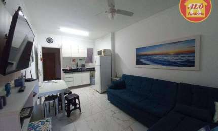 Kitnet com 1 quarto à venda, 32 m² por R$ 210.000 - Nova Mirim - Praia Grande/SP