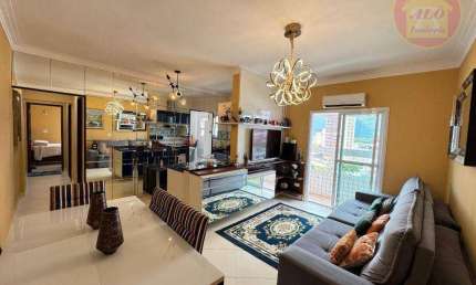 Apartamento com 2 quartos à venda, 78 m² por R$ 550.000 - Caiçara - Praia Grande/SP