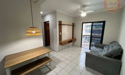 Apartamento com 1 quarto à venda, 49 m² por r$ 365.000 - vila guilhermina - praia grande/sp