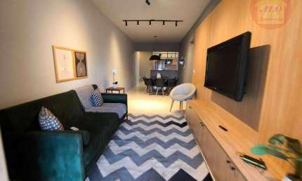 Apartamento com 2 quartos à venda, 84 m² por R$ 685.000 - Aviação - Praia Grande/SP