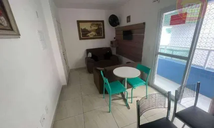 Apartamento com 1 quarto à venda, 45 m² por R$ 305.000 - Aviação - Praia Grande/SP