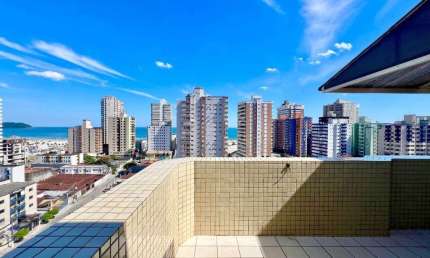Cobertura com 3 quartos à venda, 108 m² por R$ 650.000 - Aviação - Praia Grande/SP