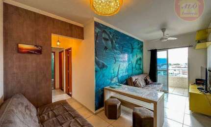 Apartamento com 2 quartos à venda, 62 m² por R$ 440.000 - Vila Guilhermina - Praia Grande/SP
