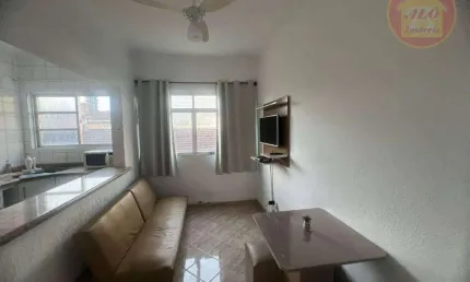 Apartamento com 1 quarto para alugar, 40 m² por R$ 1.850/mês - Vila Guilhermina - Praia Grande/SP