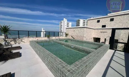 Apartamento novo com 1 quarto à venda, 57 m² por r$ 365.000 - vilamar - praia grande/sp
