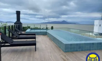 Studio à venda com 37m2, sacada - 1 vaga - bairro Coqueiros / Fpolis - SC
