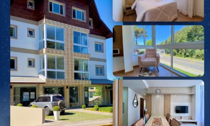 Apartamento de 60m² no Bairro Avenida Central em Gramado