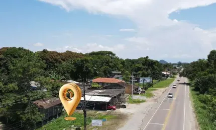 Terreno frente para rodovia duque de caxias, 1.568 m²
