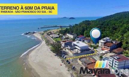 Terreno à venda, 650 m² por R$ 795.000,00 - Praia da Enseada - São Francisco do Sul/SC