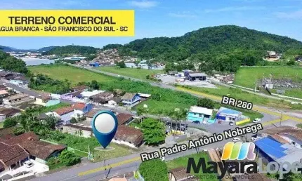Terreno à venda, 515 m² por R$ 230.000 - Água Branca - São Francisco do Sul/SC
