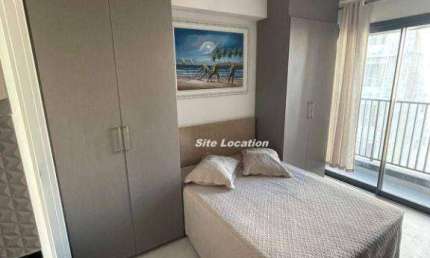 111272 Apartamento com 1 dormitório à venda, 25 m² por R$ 590.000 - Brooklin - São Paulo/SP